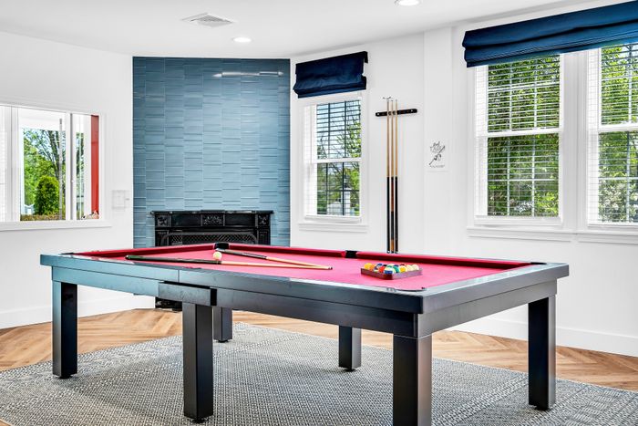Clubhouse lounge billiards area