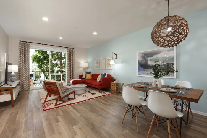 living and dining area