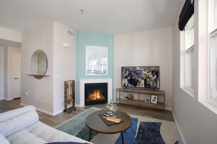 Oxnard Apartment Living Room - Serenade at Riverpark