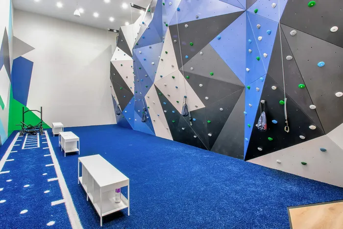 rock climbing wall
