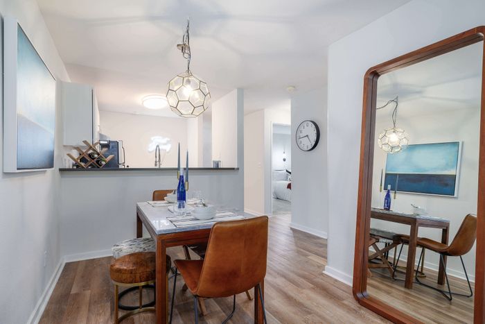 dining area in model