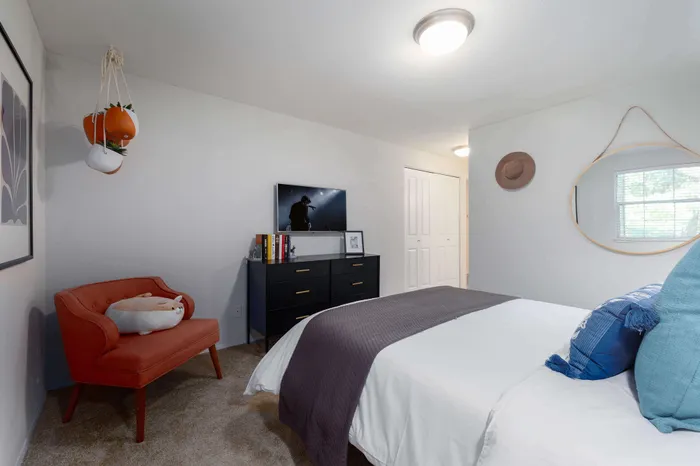 bedroom in model