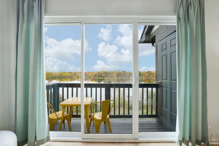 view from living room patio