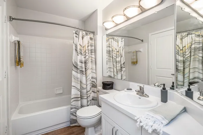 Shower And Sink At Park Place