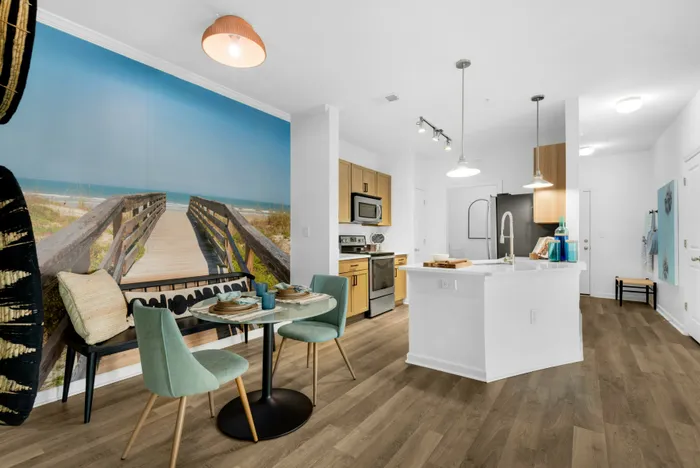 dining and kitchen