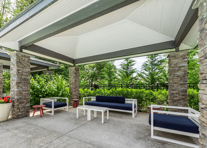pool lounge area