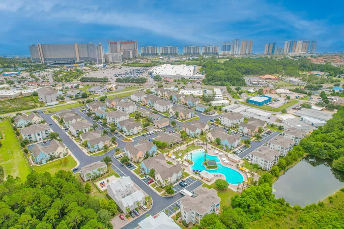 aerial of complex