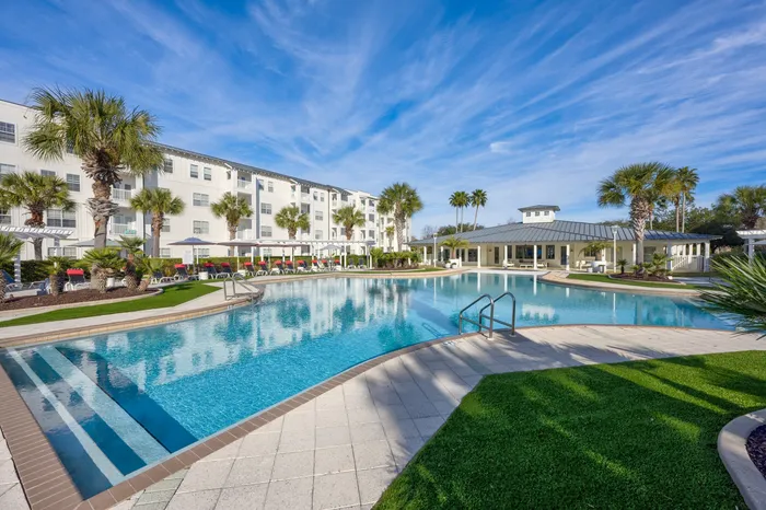 resort style pool