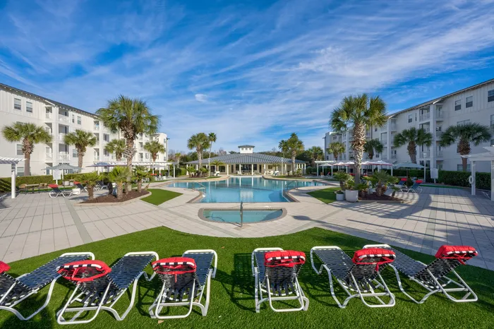 resort style pool