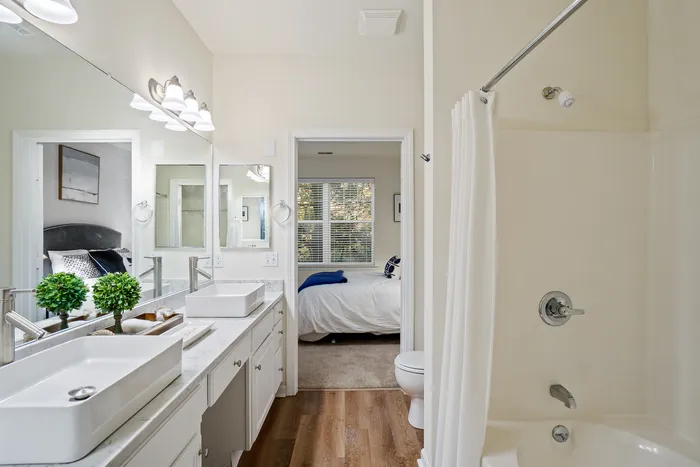 Bathroom to bedroom