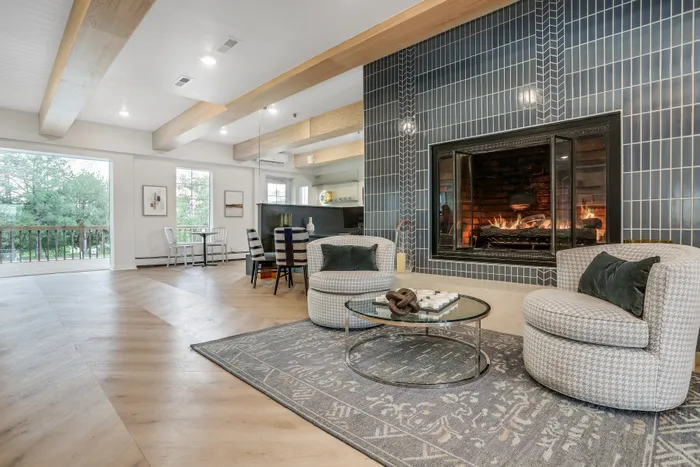 clubhouse with fireplace