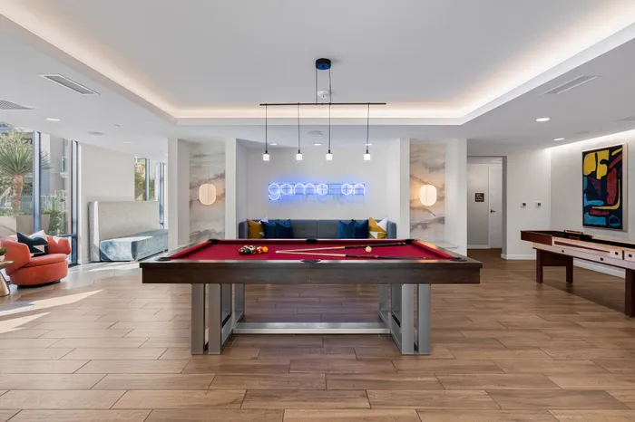 billiards in clubhouse