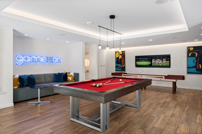 billiards in clubhouse