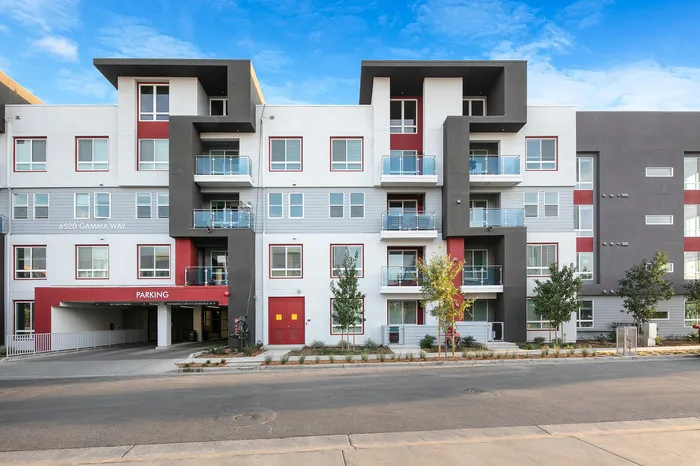 Street view of the apartments and grounds 1