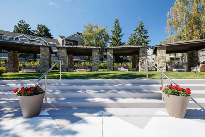 outdoor seating area