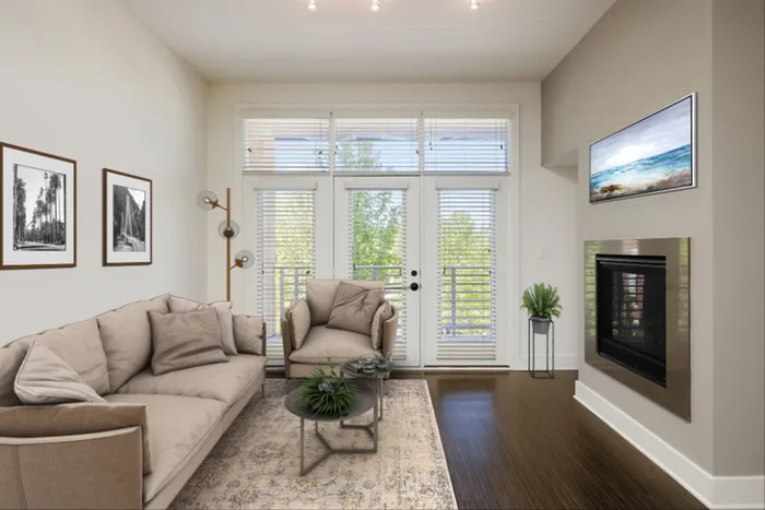 one bedroom living room