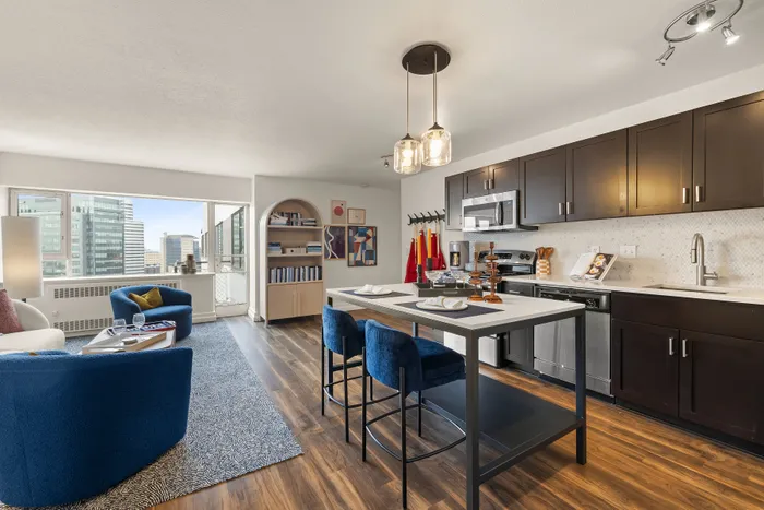 kitchen with view