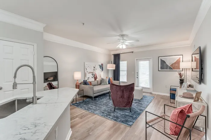 model - living room and kitchen
