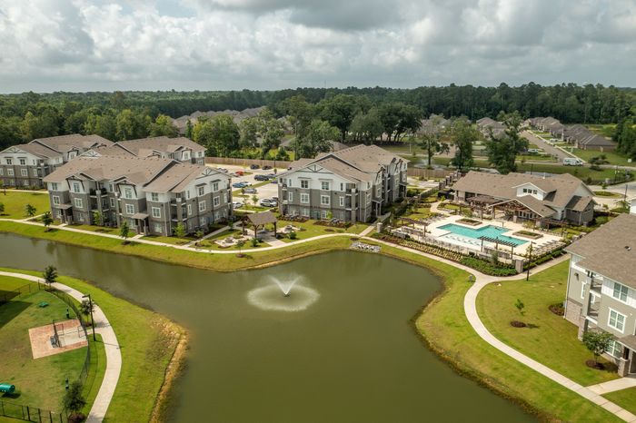 Exterior view of apartment and grounds