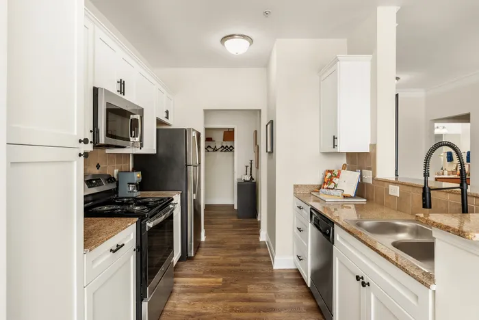 kitchen with stainless steel appliance
