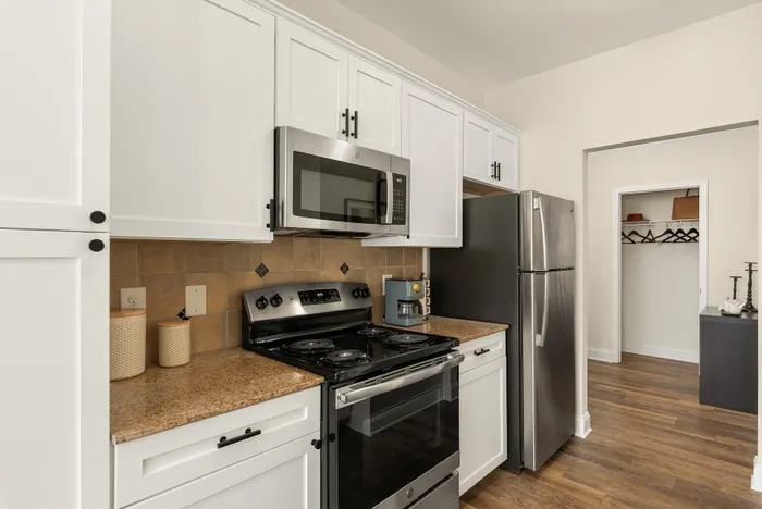 kitchen with stainless steel appliances