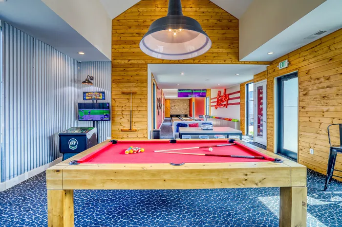 billiards in clubhouse