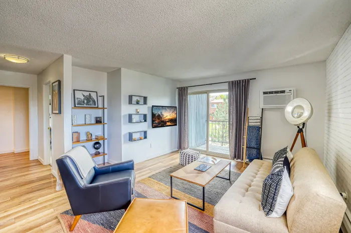 model apartment living room