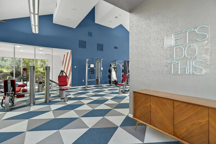 fitness center and neon light