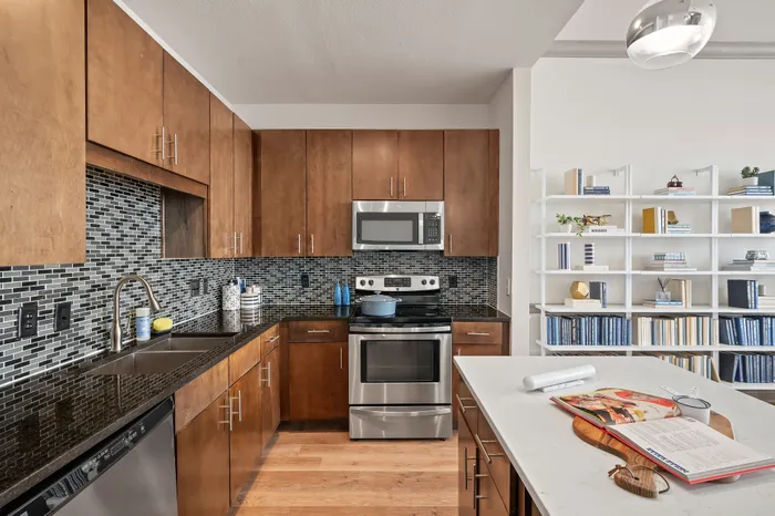 kitchen with stainless steel appliances