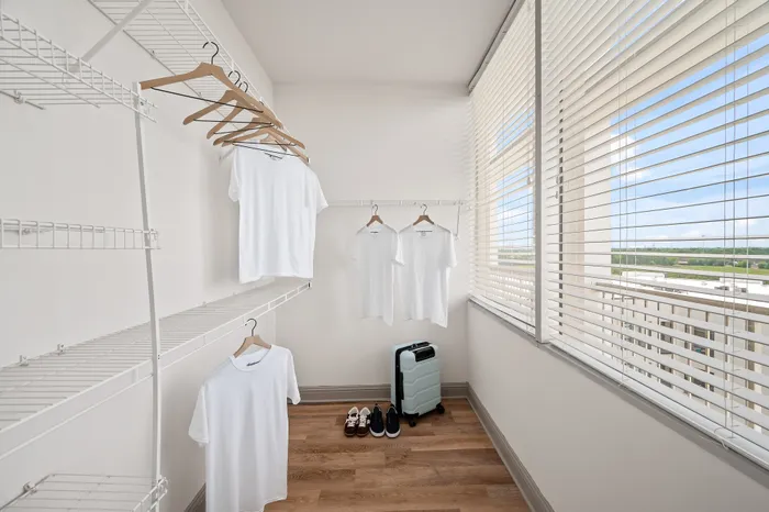 spacious closet