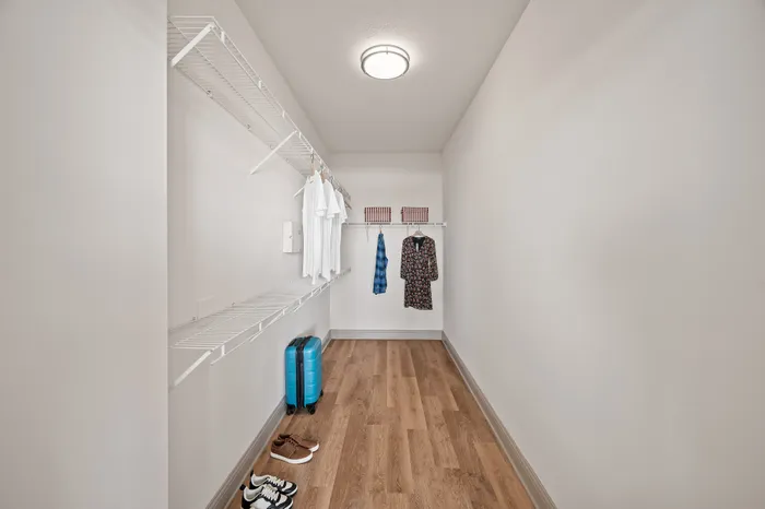 spacious closet