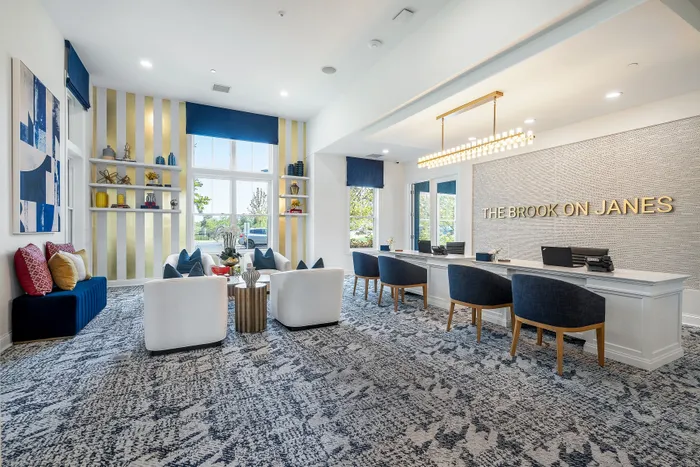 clubhouse with fancy carpet