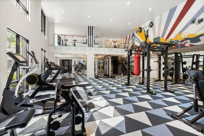state of the art fitness center with high end equipment