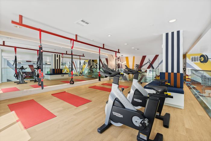 bike room and mats