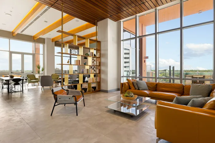 spacious resident lounge area for at Motion at Dadeland
