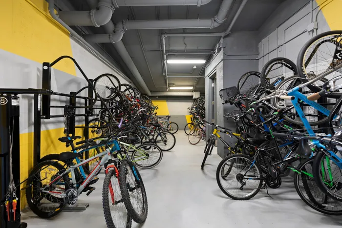 bike storage room for active lifestyle at Motion at Dadeland