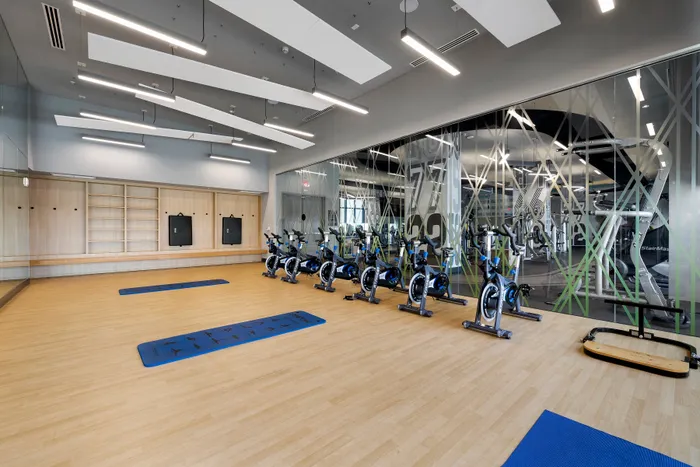 yoga room at Motion at Dadeland
