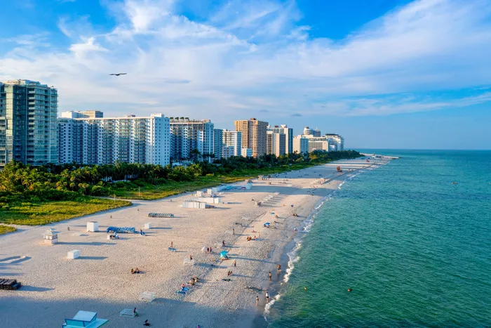 Along the ocean coast in Florida