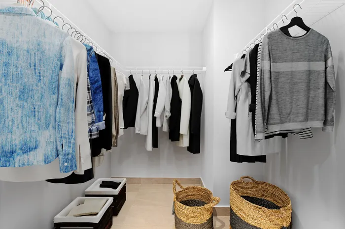 spacious closet