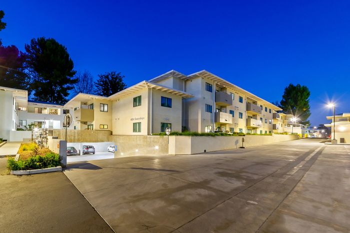 building and garage