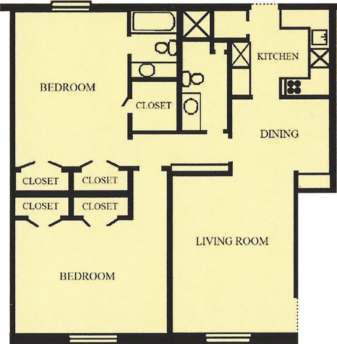 B1 - 2 Bed 2 Bath