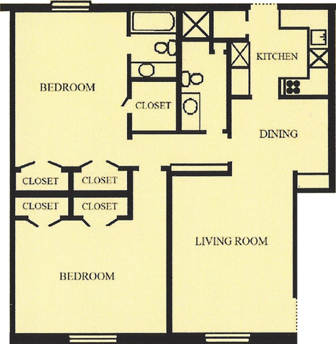 B3 - 2 Bed 2 Bath