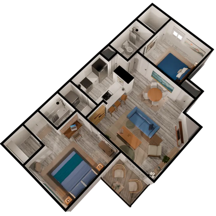 B1 - 2 Bed 2 Bath