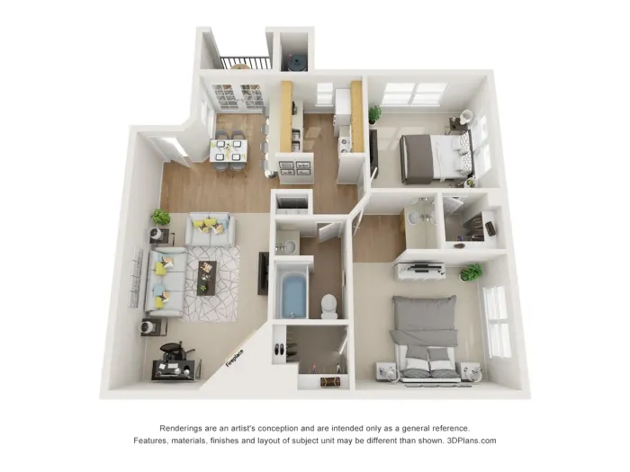B1 - 2 Bed 1 Bath
