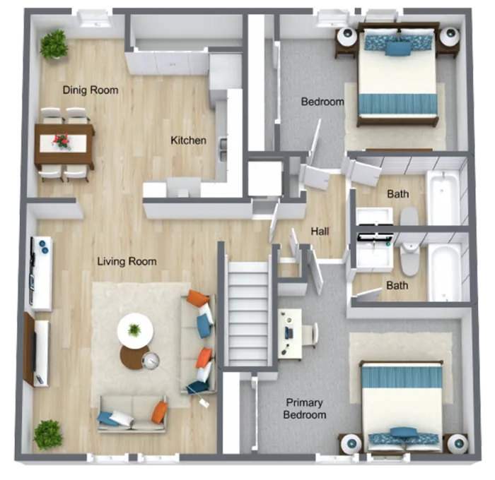 B3 - 2 Bed 2 Bath
