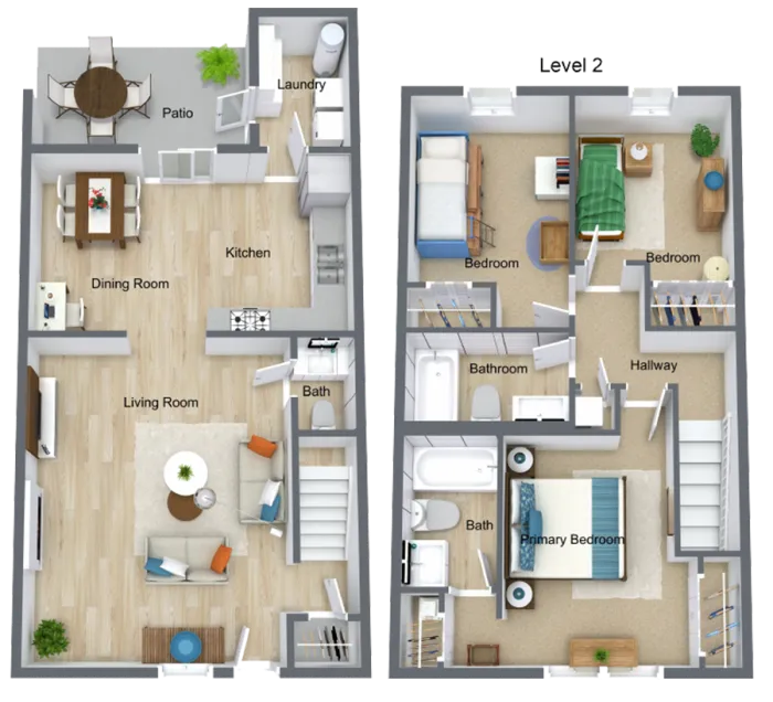 C1 - 3 Bed 2.5 Bath