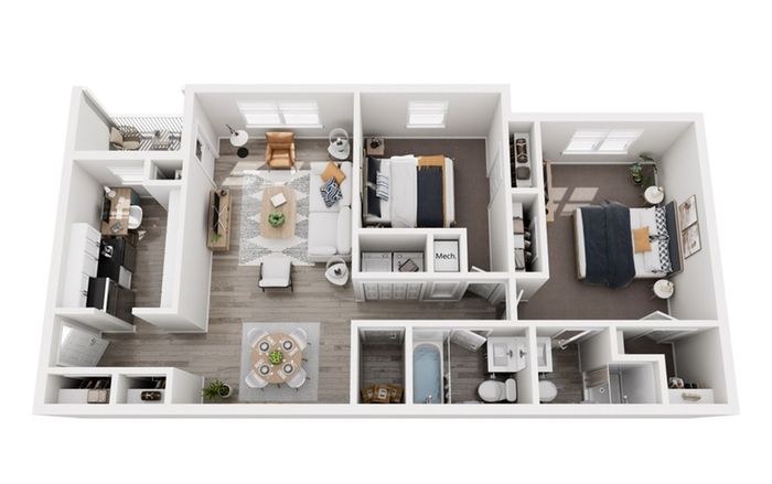 B1 - 2 Bed 2 Bath