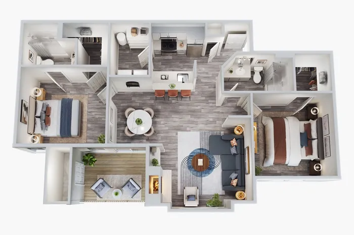 B1 - 2 Bed 2 Bath