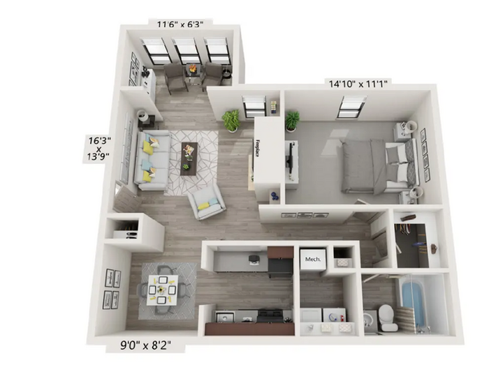 A1 1 Bed 1 Bath