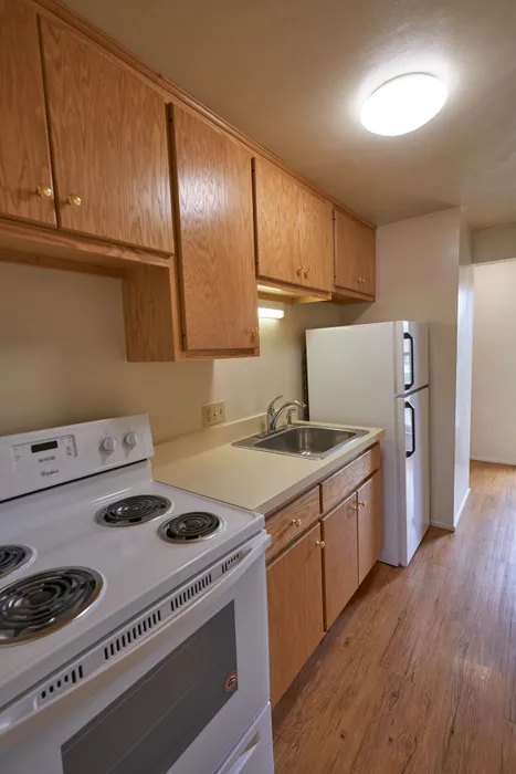 One Bedroom Galley Kitchen